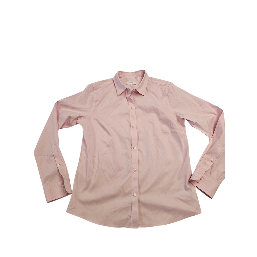 UNTUCKit Stella Pink Button Down Shirt Womens Size 6 Long Sleeve 411101